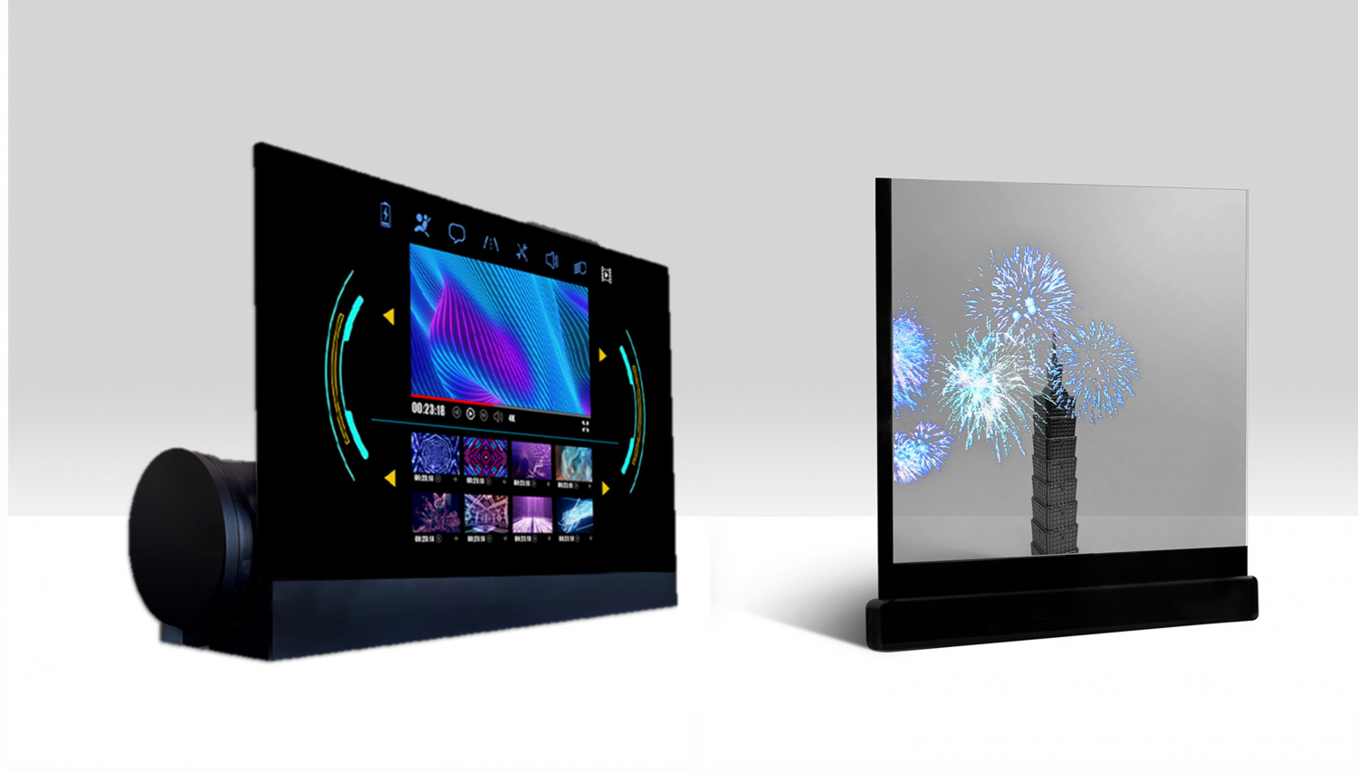 可卷式、折迭性、高透明